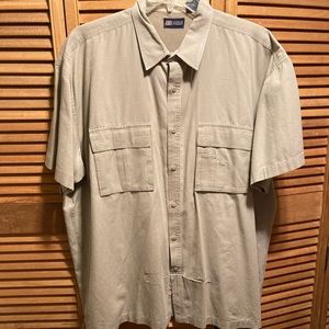 Faded Glory Khaki Camp Shirt